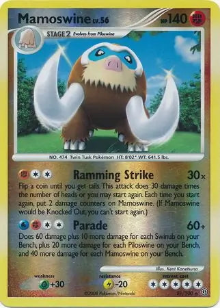 Stormfront Mamoswine #21/100 reverse holo